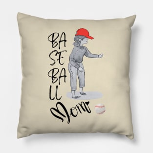 Baseball mom - sports Pillow