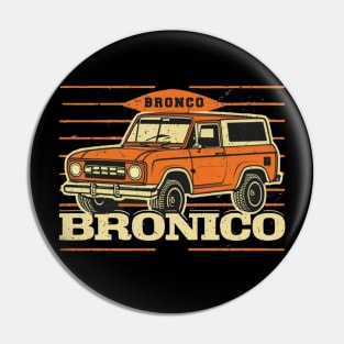 1987-1991 Ford Bronco w/Tires, Black Print Pin