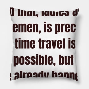 Time Travel Pillow