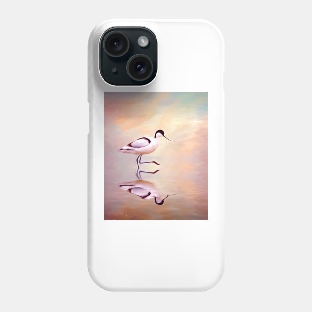 Sunset Avocet Phone Case by Tarrby