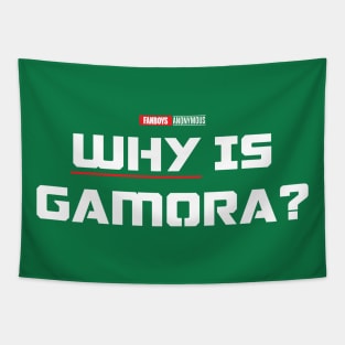 Why is Gamora? (White) Tapestry