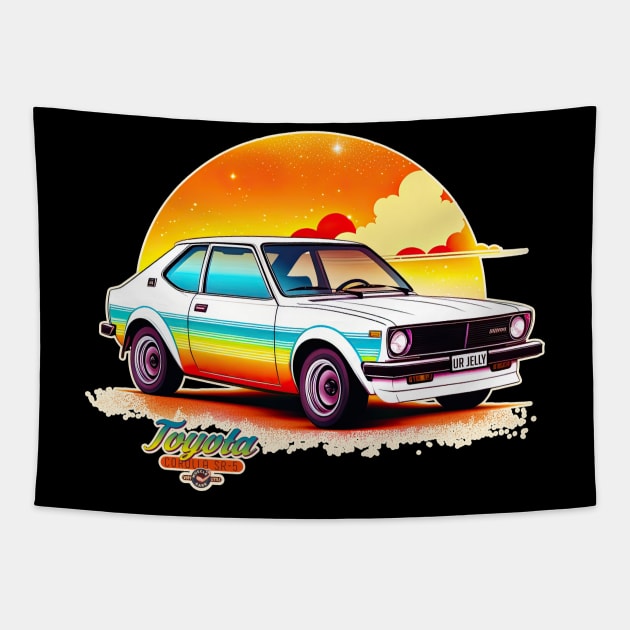 Toyota Corolla SR-5 Very Little Muscle Car Tapestry by DanielLiamGill