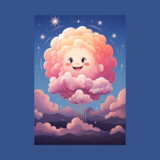 Smiley Cloud Twinkling Star T-Shirt