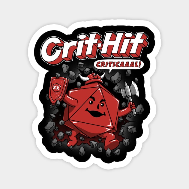 Crit-Hit Man Magnet by pigboom