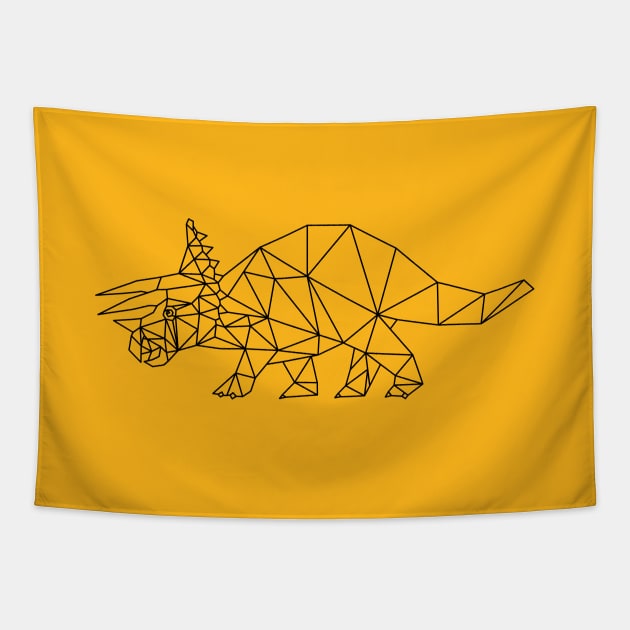 Jurassic Triceratops Dinosaur Tapestry by DimDom