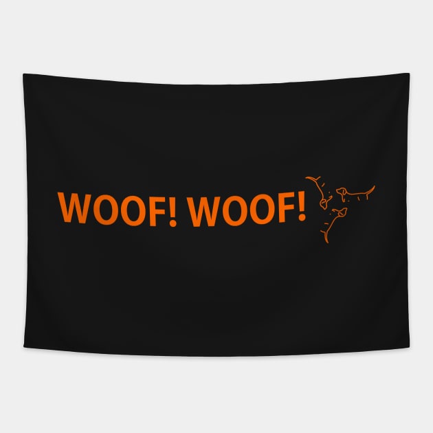 Dog distraction sticker Tapestry by Toozidi T Shirts