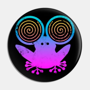 Hypnotic Abstract Frog - Purple Pin