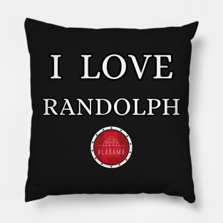 I LOVE RANDOLPH | Alabam county United state of america Pillow