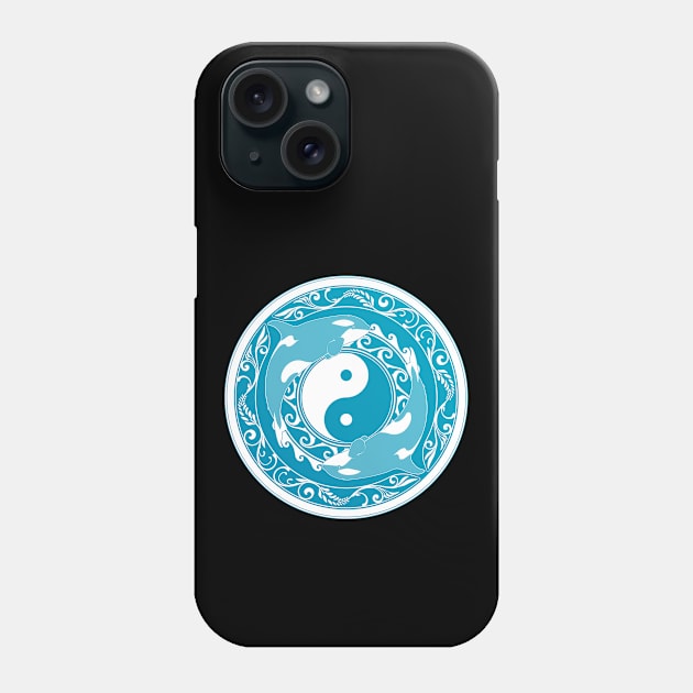 Yin and Yang Orcas Phone Case by NicGrayTees