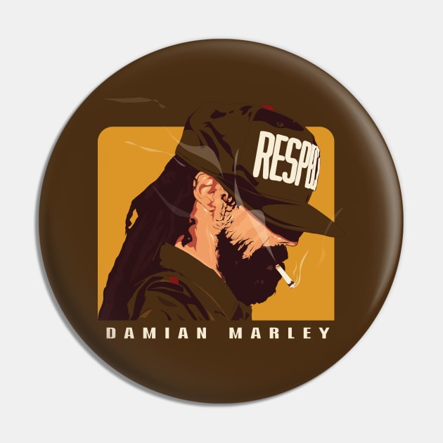 Damian Marley Pin by JhomArtStore