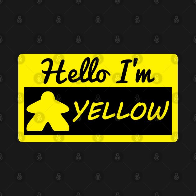 Yellow Player Tag Hello I'm Yellow by Shadowisper