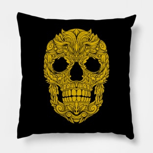 Skull Ornament 1.2 Pillow