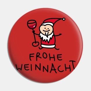 Santa Claus with wine Pin