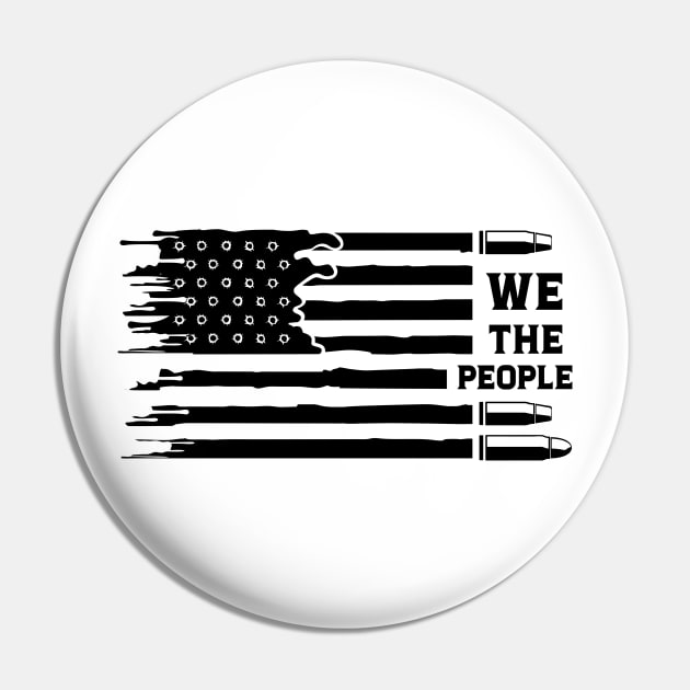 We the people, American flag Pin by twotwentyfives