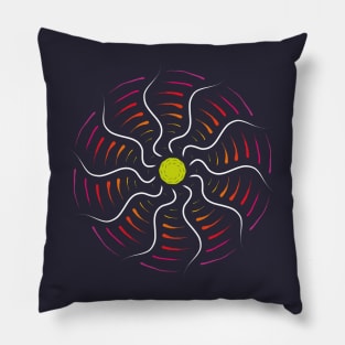 Abstract Sun Pillow