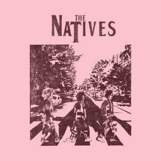 The Natives Abbey Road Design. Dark Print T-Shirt