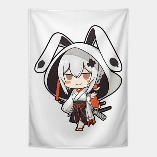 Ninja Bunny Tapestry