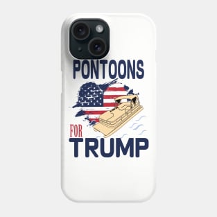 pontoons boat owners support Trump 2020 Phone Case