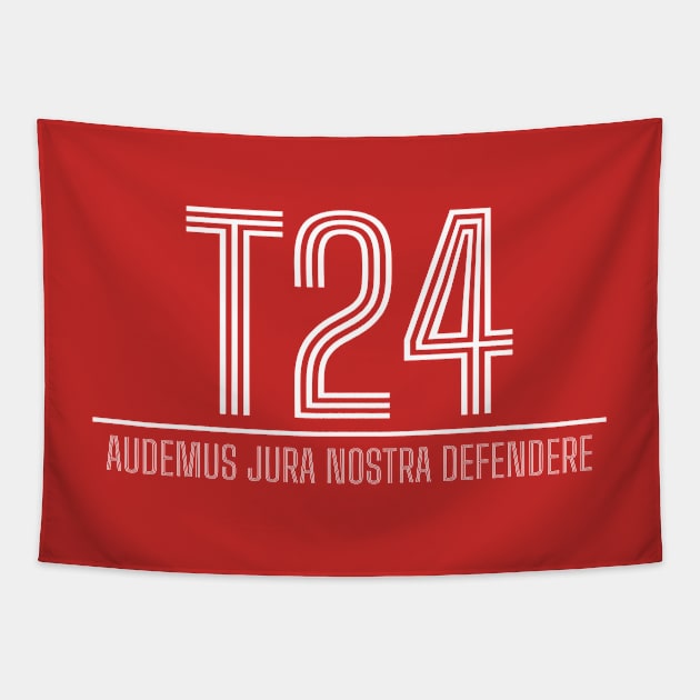 T24 - Audemus Jura Nostra Defendere - BSI Inv Tapestry by Political Heretic