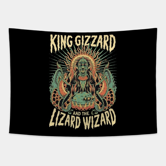 This Is King Gizzard & Lizard Wizard Tapestry by Aldrvnd