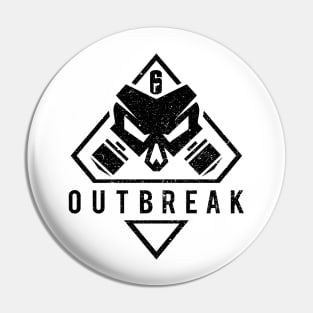 Outbreak (Black Gritty) Pin