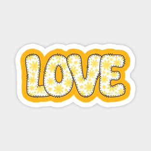Love - Yellow Daisies Magnet