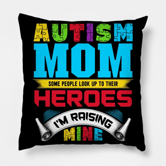 Autism Awareness Month Autistic Kid Mommy Pillow by JB.Collection