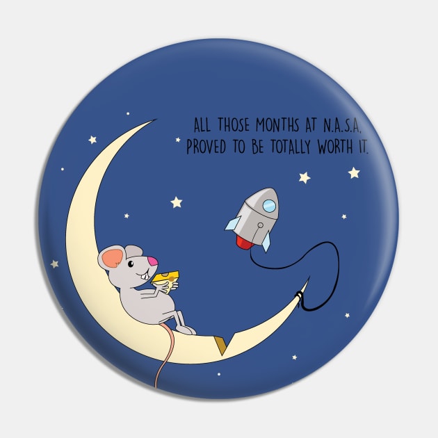 mouse flyes to the moon for cheese Pin by Brash Ideas