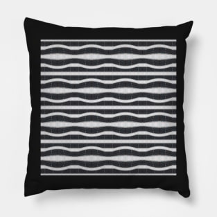 Pattern in black and white made as a photomontage Pillow