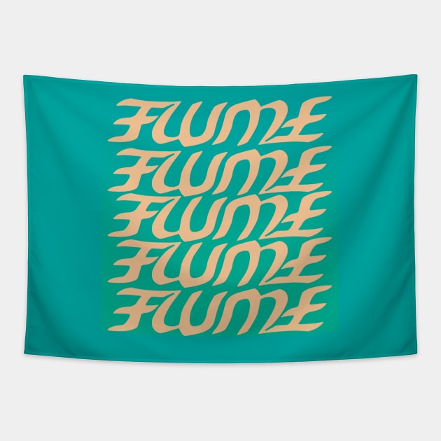 Hi This Is Flume Logo Multi-Coloured 4 Tapestry by fantanamobay@gmail.com