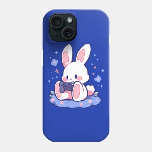 A tiny rabbit playing video games Phone Case