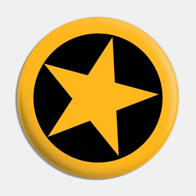 Black Star Pin by geeklyshirts