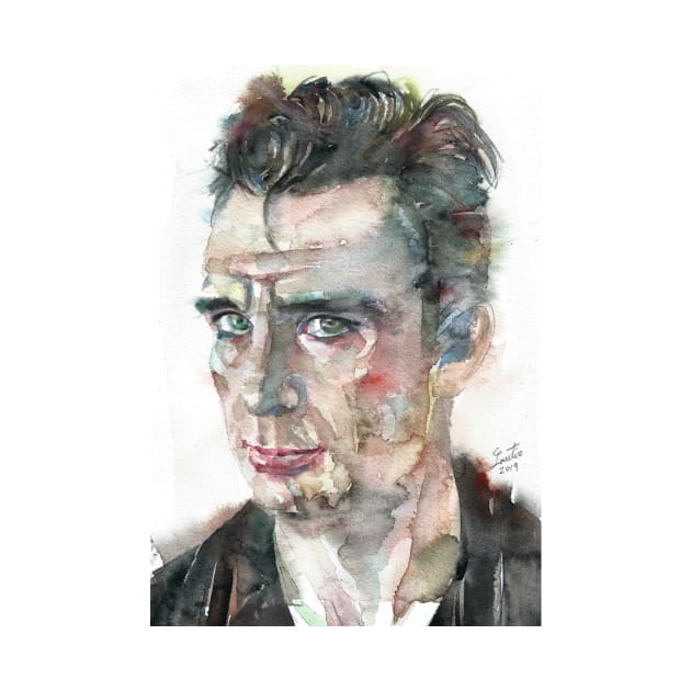 JACK KEROUAC watercolor portrait .6 by lautir