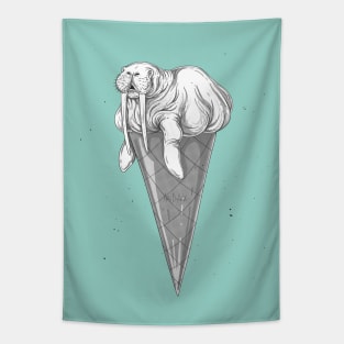 Walrus ice cream Tapestry