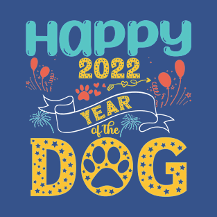 Happy 2022 Year of the Dog Chinese New Year T-Shirt