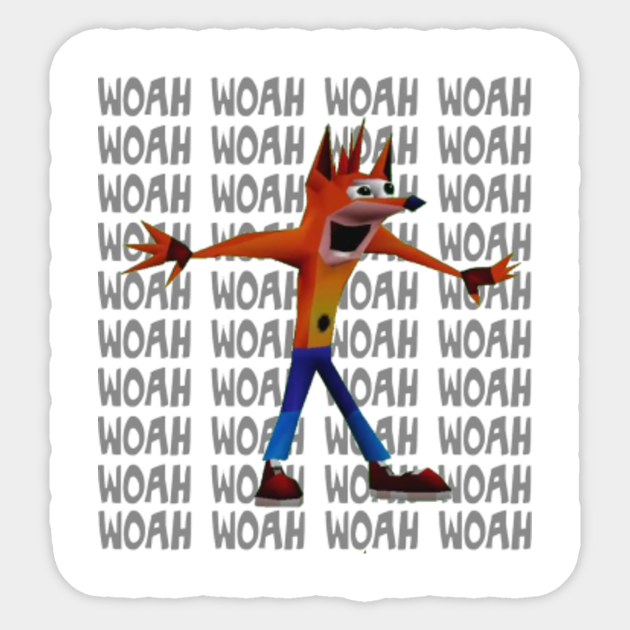 Crash Bandicoot Meme Crash Bandicoot Sticker Teepublic