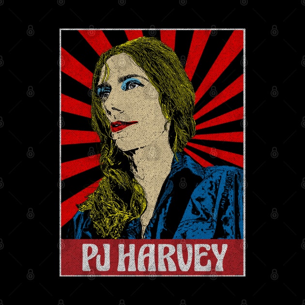 Vintage Pj Harvey Pop Art by Motor Lipat