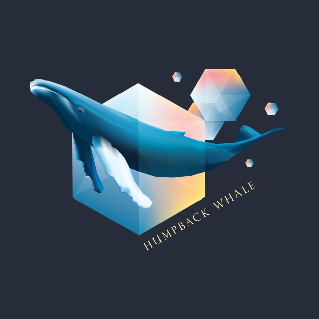 Humpback Whale - Beautifully Styled Oceanic Mammal by DesignFury