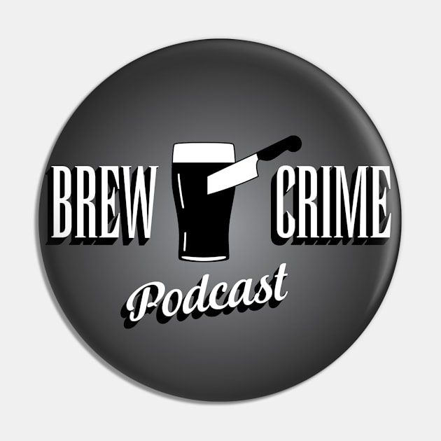 Secondary Logo Pin by Brew Crime Podcast