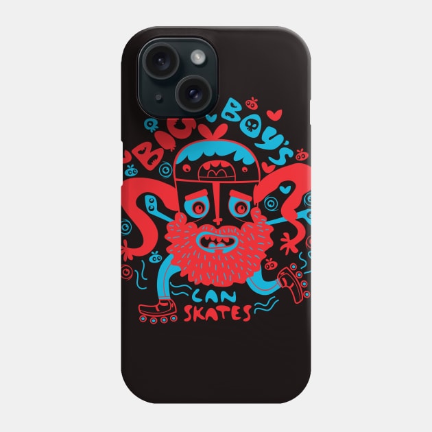 BIG BOYS CAN SKATES Phone Case by mrglobp