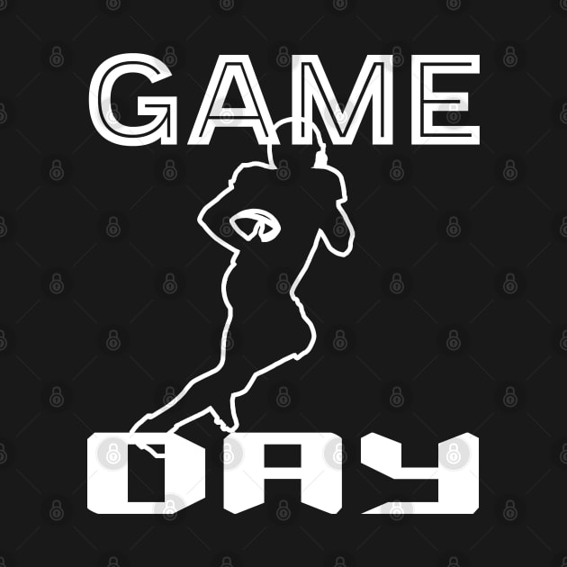 Game day Football - Funny Football Lovers Gift idea Print illustration by Mr.Speak