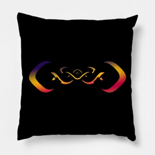 Abstract Teardrop Art Design Pillow