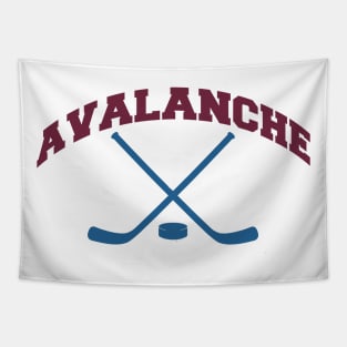 Avalanche Hokey small logo Tapestry