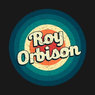 Graphic Roy Name Retro Vintage Circle T-Shirt