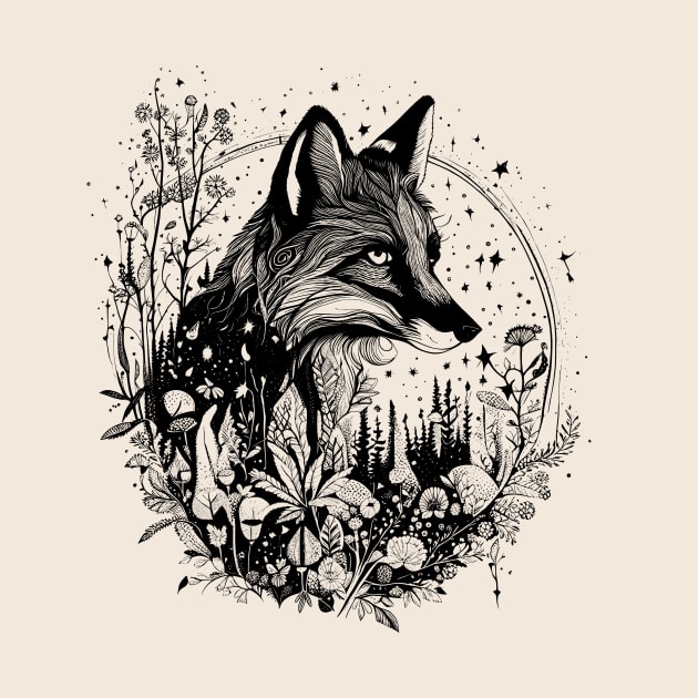 Fox linework by Northern-Lights