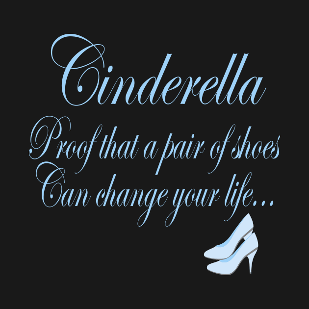 Cinderella Shoe T-Shirt by Chip and Company