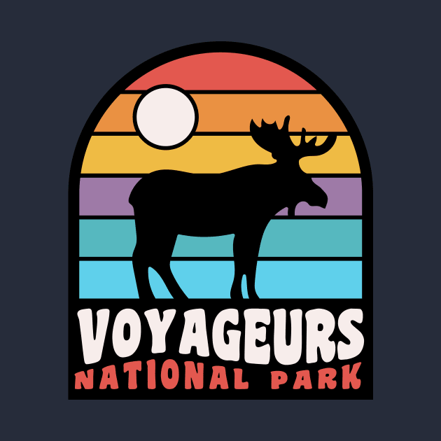Voyageurs National Park Moose Minnesota Badge by PodDesignShop