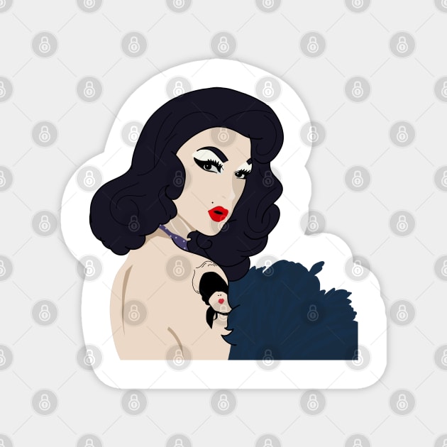 violet ChachKi Magnet by KaiVerroDesigns