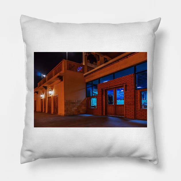 seafood restaurant Pillow by likbatonboot