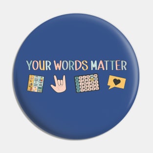 Aac Asl Speech Therapy Pathology Pin